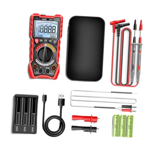 Insulation Resistance Tester Digital Multimeter 50V/100V/250V/500V/1000V Megohmmeter with Backlight, Flashlight & Rechargeable Battery for Automotive, Electrical & DIY