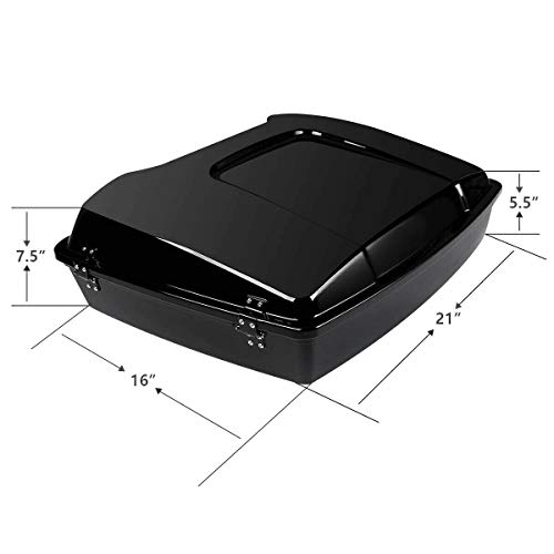 Alforja Razor de 5,5 pulgadas con apoyabrazos trasero para Harley Touring, Road King, Street Glide, Road Glide y Electra Glide (1997-2013) miniatura 5