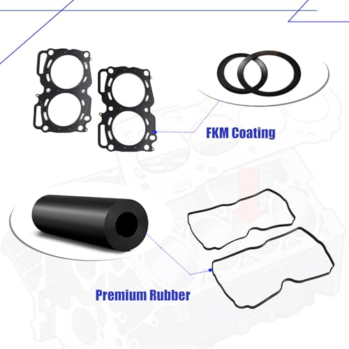 Image of AUCERAMIC HS26415PT-1 MLS Cylinder Head Gasket Set fit for 2006-2011 Saab 9-2X Subaru Impreza Outback Forester Legacy Baja 2.5L H4 SOHC Head Gasket Set, Engine EJ253