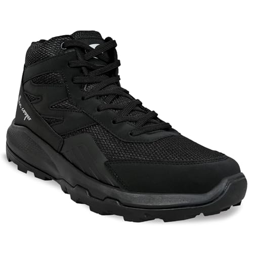 Image of Allen Cooper Men's Sports Trekking & Hiking,Biking,Walking Shoes with Rubber Outsole & Memory Foam Insole Lace-Up Shoes for Men's(ACSS-252|Black|Beige|LightGrey Size-6,7,8,9,10)