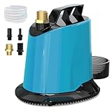 AgiiMan Sump Pump - 125W 1100GPH Submersible Water...