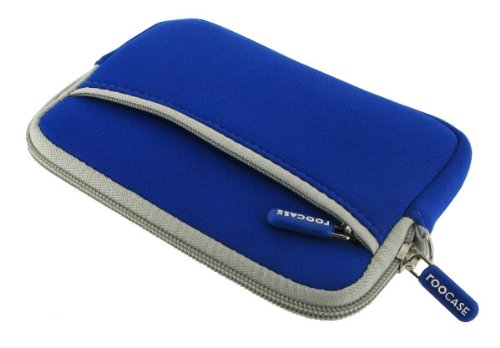 rooCASE Neoprene Sleeve Carrying Case for Western Digital My Passport Essential SE 1TB Portable Hard Drive WDBACX0010BBK - Dark Blue