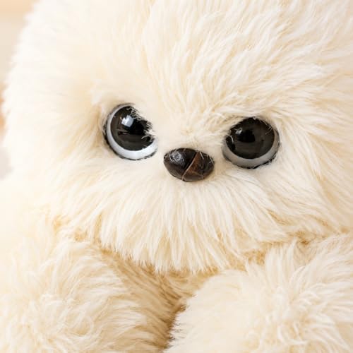 Image of MONEX Garments Cute Fluffy Plush Toy Set for Kids, Soft Kawaii Stuffed Animal Doll for Bedroom Decor & Gift, Purple Pink White Plushies