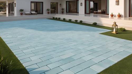 Image of Indigo Floor Coat Emulsion Platinum Series - High strength protective paint for interlock tiles, cement surfaces, walkways, driveways and terrace floors - 1 Liter Grape Brown