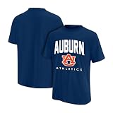 Ultra Game NCAA Official Men's Super Soft Game Time T-Shirt - Unisex, Auburn University, Team Color, Medium