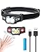 Price comparison product image Victoper Torch Headlight Super Bright Rechargeable with 6 Sensor Mode, 4000 Lumen LED Head Lamp, Hands-Free Running, Camping, Fishing, Waterproof, Black, 887CM