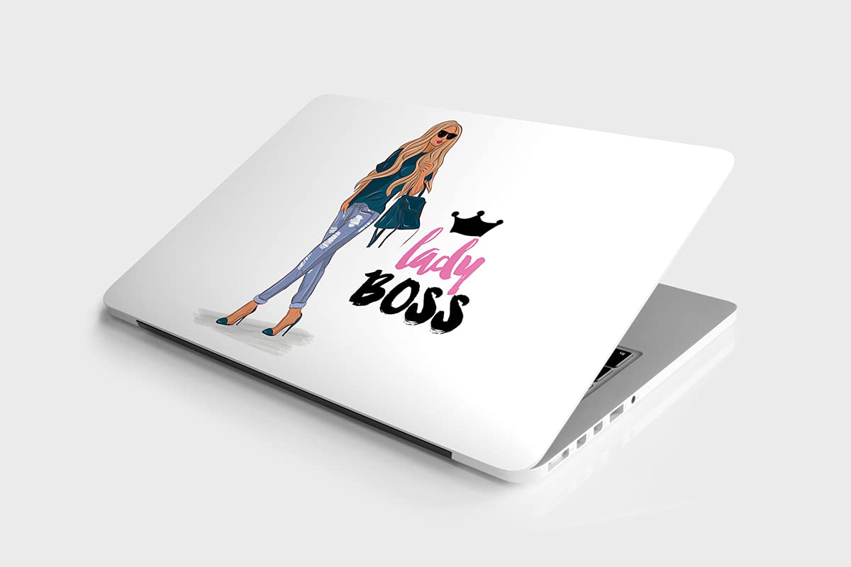 DWELLSINDIA Vinyl Lady Boss Skin/Sticker for Laptops Upto 15.6 Inch Suitable for HP, Lenovo, Dell, Acer, ASUS (HD Quality, Multicolor) (B0983WSTQM) Amazon Price History, Amazon Price Tracker