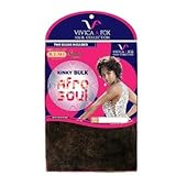 2 Packs Deal!!! Vivica Fox - 100% Human Hair - Kinky Bulk Off Black #1B Off Black