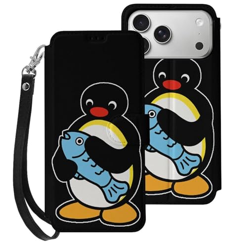 �s���O�[ �L�����N�^�[ �y���M�� iPhone17ProMax�p�P�[�X �蒠�^ �X�}�z�P�[�X �X�g���b�v�t�� �A�C�t�H��17�v���}�b�N�X�p�P�[�X PU���U�[ �S�ʕی� �ϏՌ� ���z�^ �J�[�h���[ �X�^���h�@�\ �l�C �g�уJ�o�[