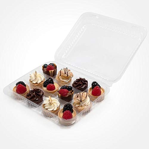 good natured Macaron Alternative Plastic Container, Pack of 250-12 Compartment Food Storage for Macaron Display, Candy & Cookie Packaging - Ideal for Parties & Events