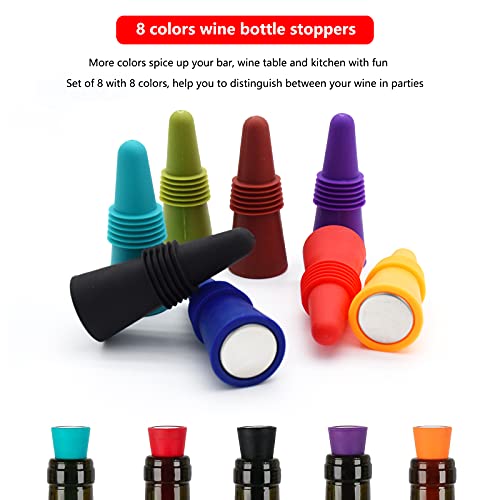 Boomiboo Wine Stoppers Beverage Bottle Sealer Soft Silicone Wine Bottle Stoppers Corks With Grip Top For Keeping Wine Champagne Fresh thumb #4
