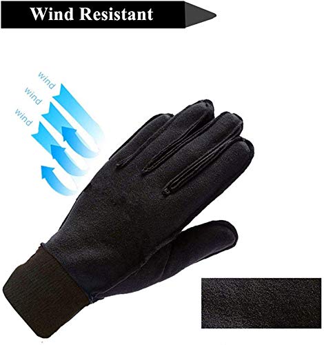 Finger Ten Winter Kids Boys Girls Gloves Liner Touch Screen Snow Sport Running School Cycling Warm Lightweight Outdoor Value Pack In 1 Pair Thanksgiving Set (Large) #TOP2