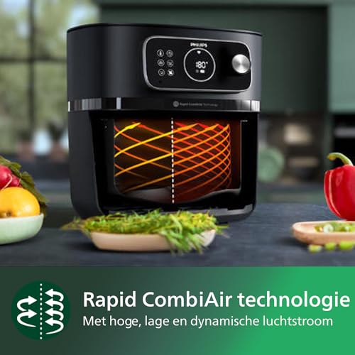 Philips Airfryer Combi 7000 Serie XXL - 8,3L (2 kg), 22-in-1 Airfryer, Wifi Verbonden, Auto-Kookprogramma's, 99% minder toegevoegd Vet met Rapid CombiAir, HomeID App (HD9875/90) - Afbeelding 4