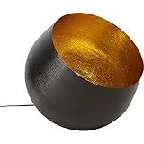 Kare Design Bodenleuchte Apollon Smooth, Schwarz, Ø50cm, Bodenstehleuchte, Bodenlampe, Lampe, Licht-Deko, Leuchtmittel nicht inklusiv