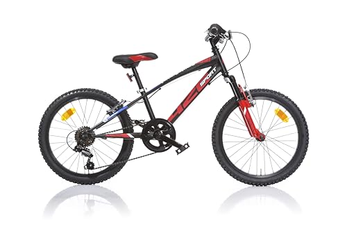 Dino Bikes Bicicletta Bambino 20 pollici Nero e Rosso