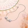S925 Sterling Silver Frog Heart Anklet Ankle Foot Bracelet for Women