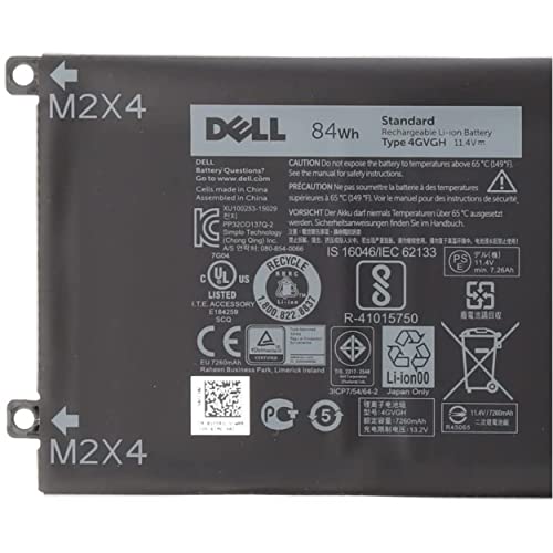 Batterie 4GVGH pour Dell XPS 15 9550 et Precision 5510 84Wh