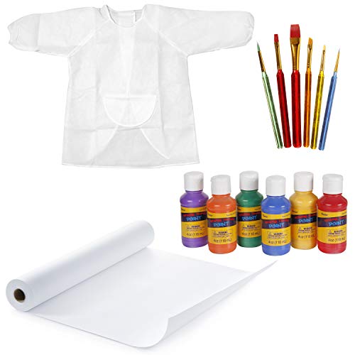 Darice Young Artist Set: Painting Supplies for Kids, 14-Piece Bundle