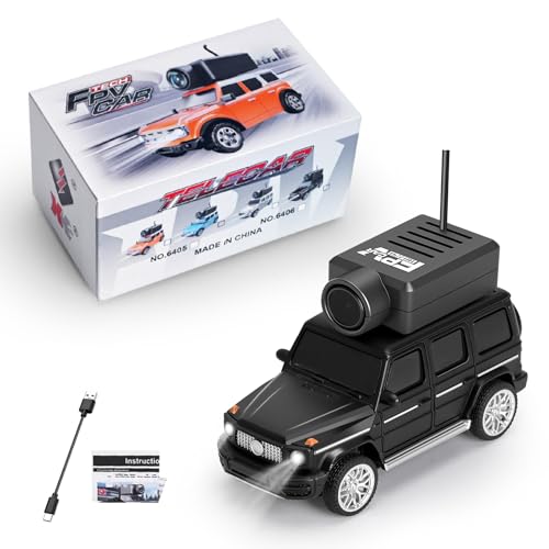 Image of Wltoys 1:64 FPV RC Drift Car, 720P WiFi APP, 2.4GHz Gyro (Black) | HD Zero‑lag Camera, 3 Speeds & Suspension. Dual LED Lights. Smooth on Carpets /Tiles. APP Photo /Video /VR for Hobbyists