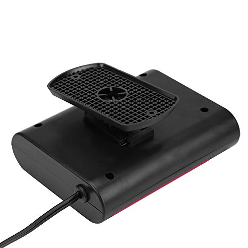 Ventola del radiatore per auto, 12V Car Electric Riscaldatore elettrico Riscaldatore Dryer Parabrezza Ventola Sbrinatore Demister(Black Gray)