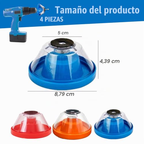 Miniatura 2 de Kubdpqor 4 Piezas Recoge Polvo Taladro, Colector Polvo Taladro, Colector Polvo A Prueba Golpes, Utilidad Fácil Durable Accesorios Taladro Para Evitar Que El Polvo Vuele