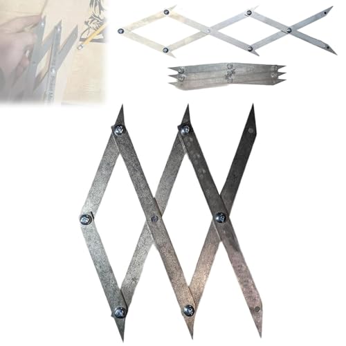 3-Point Center Finder Tool for Accurate Measurements, Precision Center Locator, Equidistant Measuring Device, Ideal for Woodworking and Welding Projects