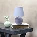 Simple Designs LT2008-PRP Mini Ceramic Globe Table Lamp, Purple
