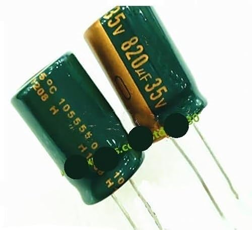 50PCS 35V820UF Electrolytic Capacitors 820uF 35V Radial 13*20MM