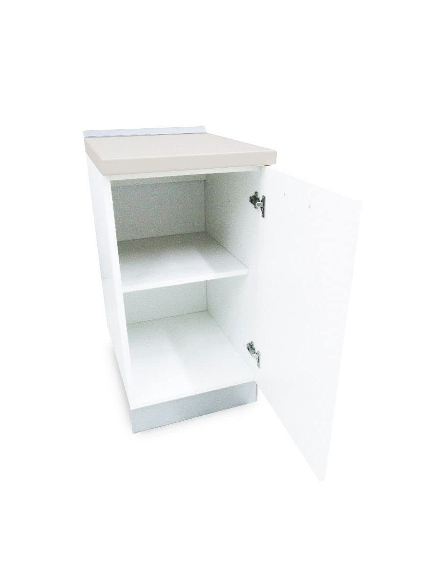 My Brand Germanvox Cucina Componibile, base, pensile, mobile lavello e incasso forno e piano cottura, colapiatti Bianco lucido (BASE 30 CM)