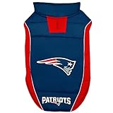 NFL New England Patriots Puffer Vest for Dogs & Cats, Size Medium. Warm, Cozy, and Waterproof Dog Coat, for Small and Large Dogs/Cats. Best NFL Licensed PET Warming Sports Jacket
