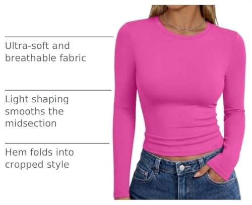 Image of Trendy Queen Womens Long Sleeve T Shirts Fall Fashion Basic Y2K Tops 2026
