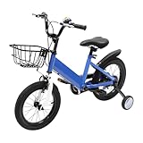 Shinpeed 14 Zoll Kinderfahrrad für ab 3-5 Jahre Jungen & Mädchen, Kinder Fahrrad mit Stützrädern, Höhenverstellbar Kinderfahrräder, Blau