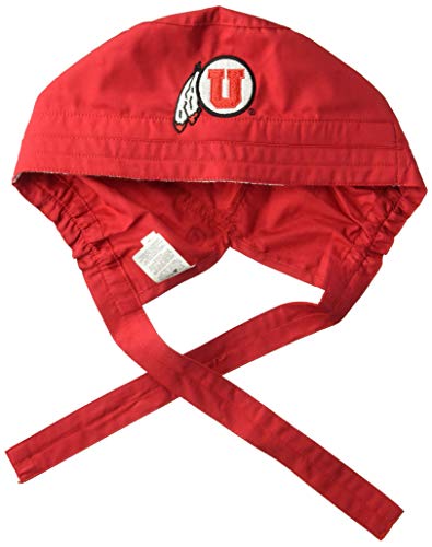 WonderWink College Logo Scrub Cap, University of Utah-red, 1SZ