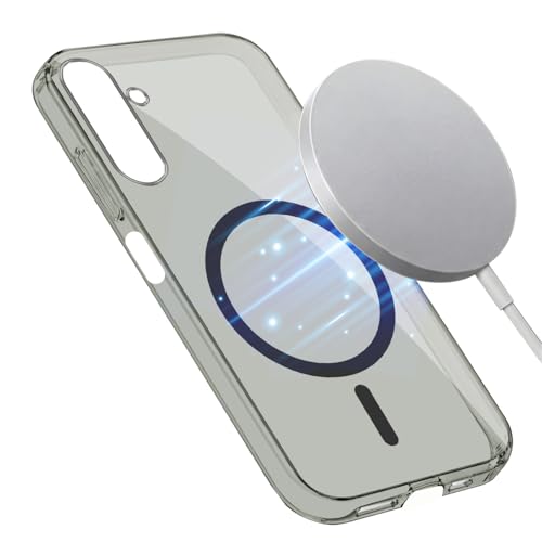Image of Jkobi Lifetime Anti-Yellow MagSafe Compatible Clear Back Cover Case for Samsung Galaxy A15 5G (Sleek Hard Crystal | Shockproof and Camera Protection)