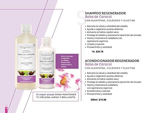 Miniatura 4 de Florigan Champú Hidratante Baba de Caracol 1lt.