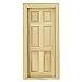 Dollhouse Miniature 6-Panel Traditional Door
