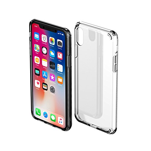 Mxstudio iPhone X Case ACRYLIC+ TPU Hybrid Ultra, Soft and Clear Back Panel and Reinforced Corners with Protection for iPhone X