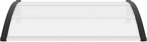 Miniatura 2 de Toldos para patio exterior, toldos para patio, toldos de ventana, protector de lluvia de patio, toldo de puerta, color negro y transparente,