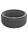 QALO Men's Silicone Ring, Charcoal (Size 8) - Step Edge Q2X - Mens Wedding Bands - Breathable & Durable Silicone Rings for Men - Thick Rubber Engagement Rings for Him - 9mm x 2mm