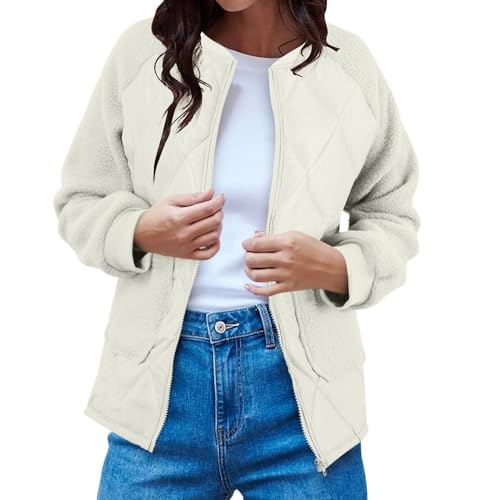 Veste coton femme manches longues coupe ronde mi-saison