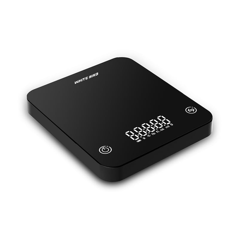 2kg/0.1g elektroniczna waga do kawy wlać Espresso inteligentna waga automatyczny pomiar czasu cyfrowa dioda LED kuchnia gotowanie waga do pieczenia(Double display)