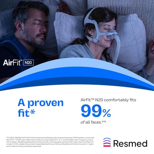 Image of ResMed AirFit N20 Cushion - Nasal CPAP Mask Cushion Replacement - InfinitySeal Design - Soft Silicone - CPAP Accessories - Small
