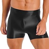 Mens Mid Taillenumfang Shorts Elastischer Bund Kurze Leggings Sportbekleidung Bademode