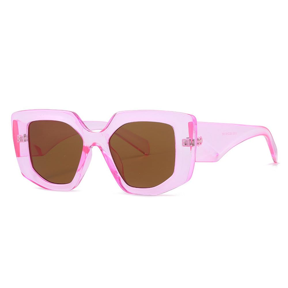 Nuances UV400 protection solaire lunettes de soleil polygone rétro légères - 6