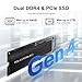 Machenike Machcreator Mini Desktop, Octa-core Processor Intel i5-12450H, 32GB RAM, 2TB SSD, Support 4K Dual Monitor, HDMI, DP Port, Type-C, RJ-45, Wi-Fi 6, Windows 11 Pro, Grey
