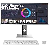 Z-Edge U29IA 29' Ultrawide Gaming Monitor 2560x1080 WFHD 21:9 Aspect Ratio 100Hz Refresh Rate 4ms MPRT IPS Monitor, HDMIx2+DP with Wireless Keyword and Mouse (Silver)