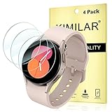 KIMILAR 4 Pack Galaxy Watch 4 / Galaxy Watch 5 Screen Protector 40mm, Waterproof Tempered Glass Scre