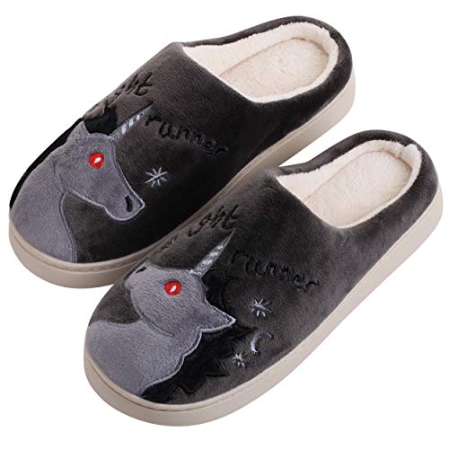 Chaussons plats moelleux Katara pantoufles intérieures mixtes douces