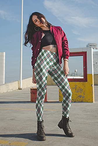 Image of sissycos Women's 80s Leggings Neon Artistic Splash Printed Buttery Soft Stretchy Pants