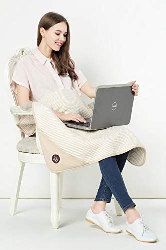 Radia Smart 5G Anti-Radiation, Emf Protection Baby Blanket, Pregnancy Belly Shielding, Organic Cotton, Cream, 35”X30 #TOP1